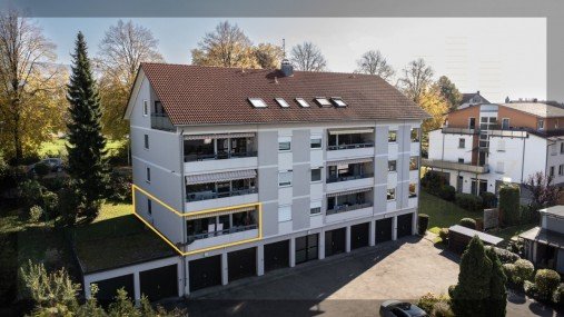 Hauptbild Gepflegte 3-Zimmer-Erdgeschosswohnung mit großem Westbalkon und Einzelgarage in Lindau-Reutin